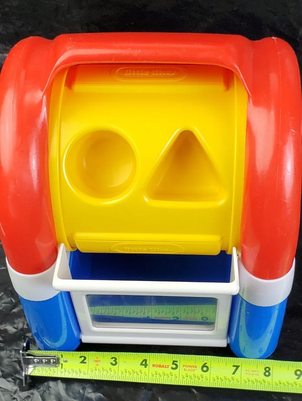 Little Tikes Vintage Mailbox Shape Sorter Toy w/ 3 Shapes 1528 USA Made - GUC